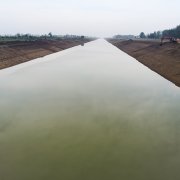 懷洪新河水系沱河洼地（埇橋區(qū)）河道疏浚工程樁號(hào)29+314河道施工后